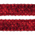 Тесьма с пайетками 3, шир. 35 мм/уп. 25+/-1 м, цвет красный - купить в Новочеркасске. Цена: 1 321.65 руб.